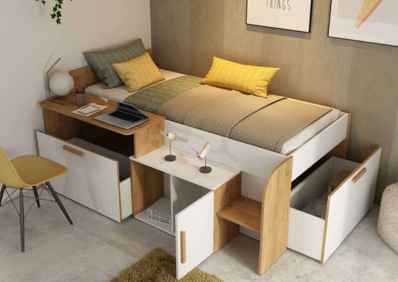 Trasman Kids Sacha Mid Sleeper Bed The Home and Office Stores