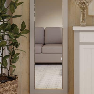 Baumhaus Greystone Extra Long Wall Mirror Hangs Landscape Or Portrait