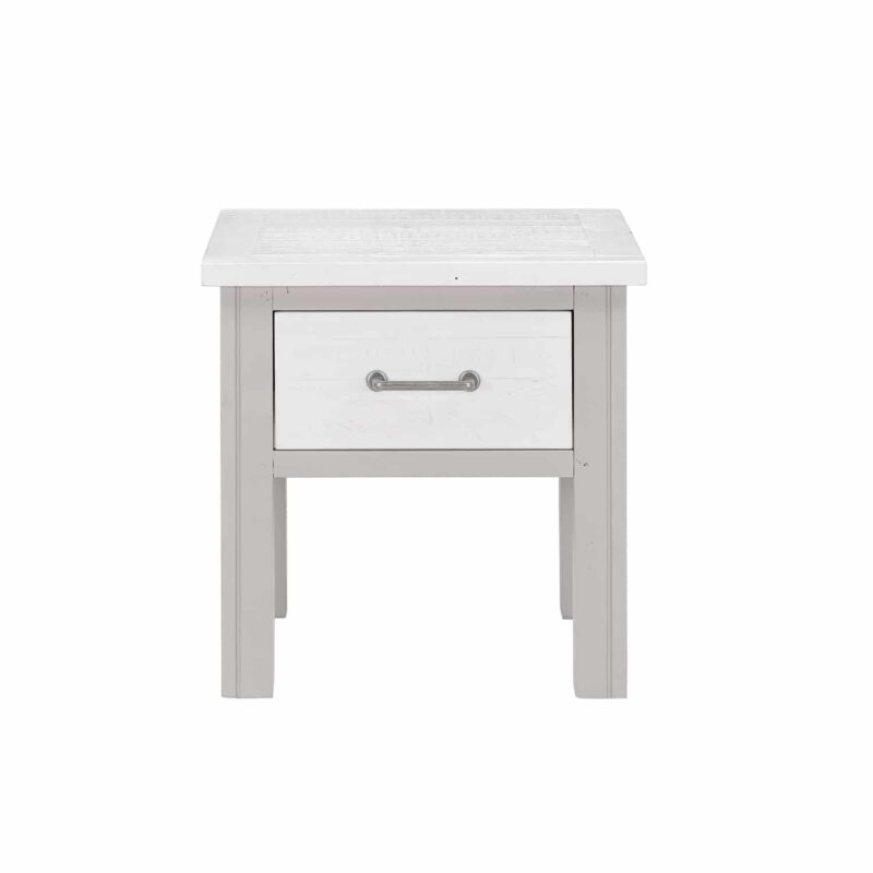 Baumhaus Greystone Lamp Table With Drawer The Home and Office Stores