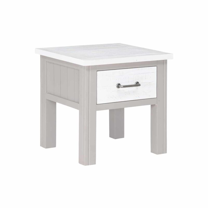 Baumhaus Greystone Lamp Table With Drawer The Home and Office Stores