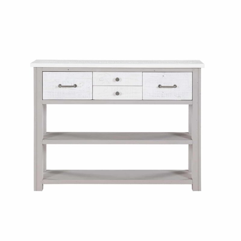 Baumhaus Greystone Low Bookcase Console Table The Home and Office Stores