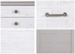 Baumhaus Greystone Sideboard 3 Doors 4 Drawers The Home and Office Stores