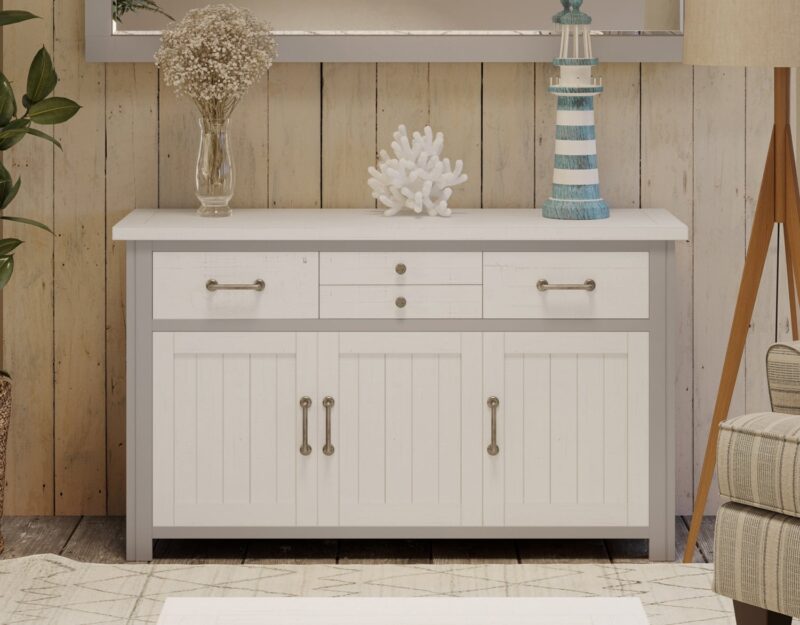 Baumhaus Greystone Sideboard 3 Doors 4 Drawers