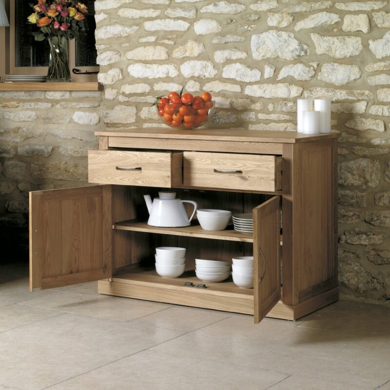 Baumhaus Mobel Oak Small Sideboard The Home and Office Stores