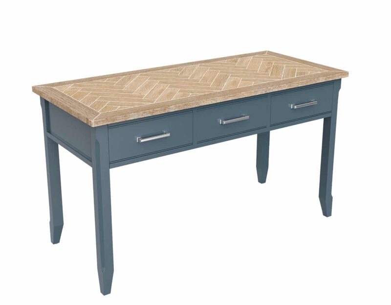 Baumhaus Signature Blue Executive Desk The Home and Office Stores