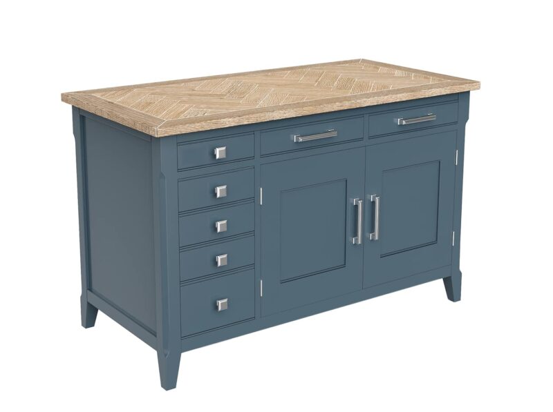 Baumhaus Signature Blue Hidden Home Office Desk The Home and Office Stores