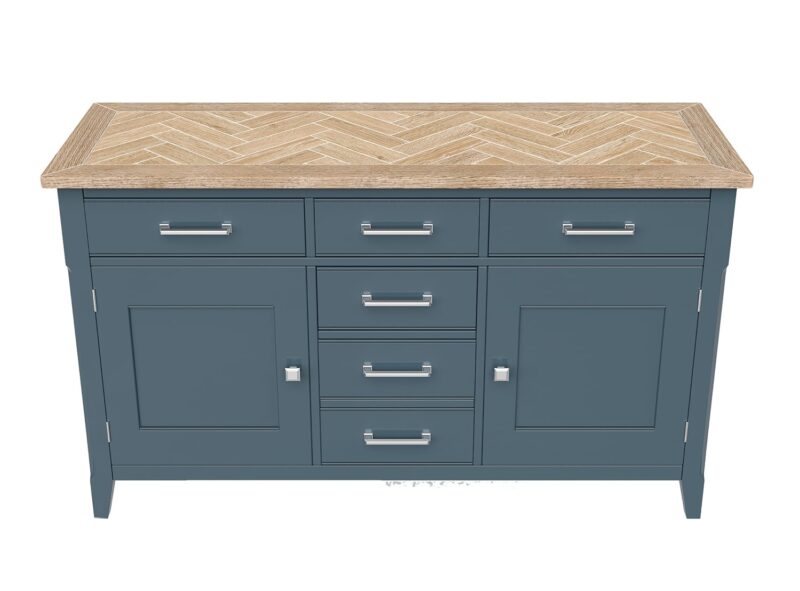 Baumhaus Signature Blue Large Sideboard The Home and Office Stores