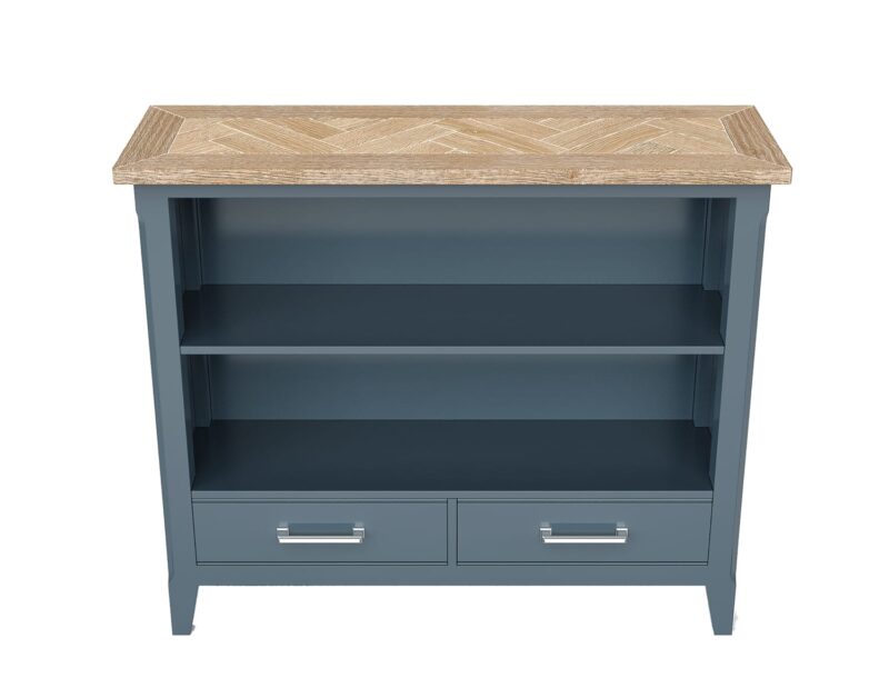 Baumhaus Signature Blue Low Bookcase The Home and Office Stores