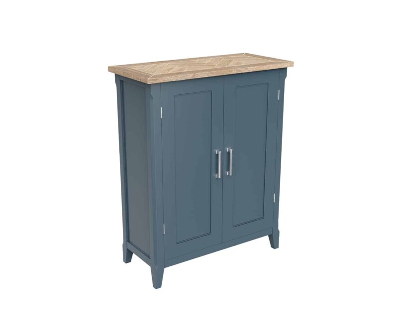 Baumhaus Signature Blue Shoe Storage Cupboard The Home and Office Stores