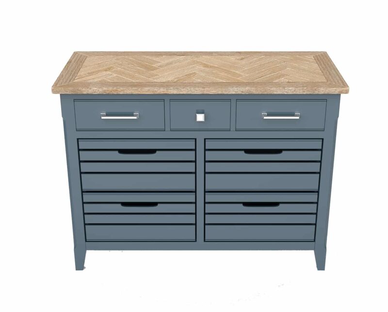 Baumhaus Signature Blue Sideboard Servery The Home and Office Stores