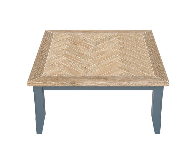 Baumhaus Signature Blue Square Open Coffee Table The Home and Office Stores