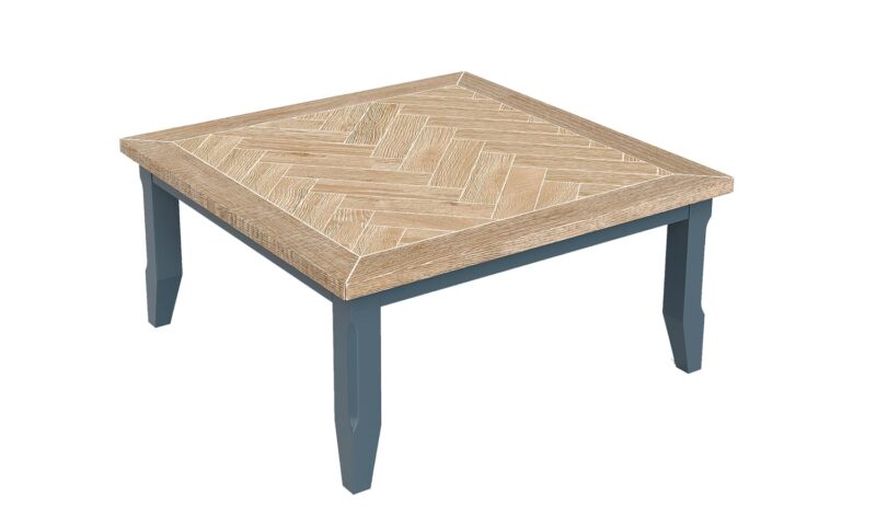Baumhaus Signature Blue Square Open Coffee Table The Home and Office Stores