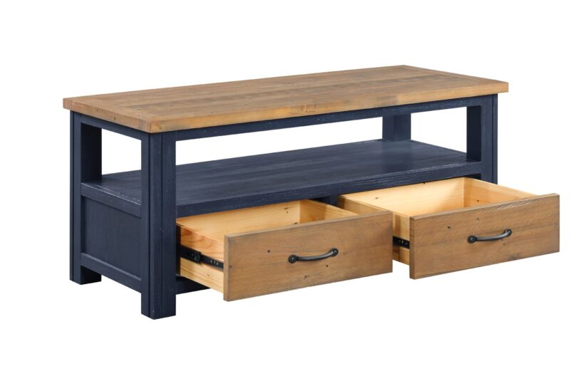 Baumhaus Splash of Blue Widescreen Television Cabinet The Home and Office Stores