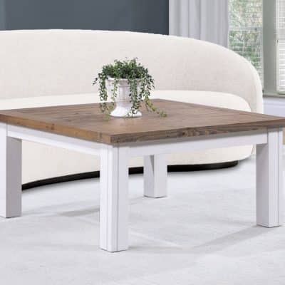 Baumhaus Splash of White Low Square Coffee Table