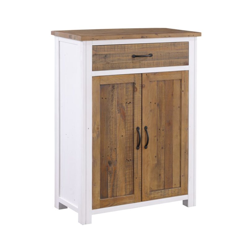 Baumhaus Splash of White Shoe Storage Cupboard With Drawer The Home and Office Stores