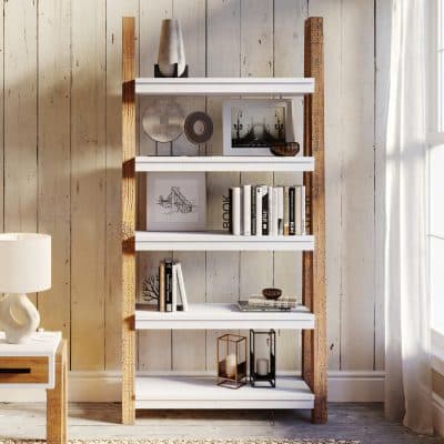 Baumhaus Trinity Reclaimed Large Bookcase Open