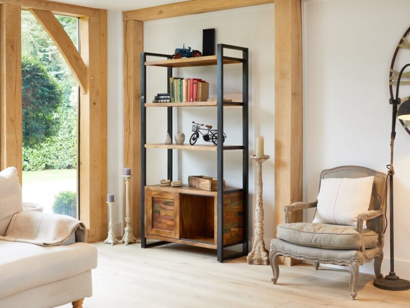 Baumhaus Urban Chic Large Bookcase With Storage The Home and Office Stores