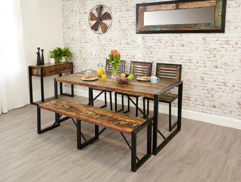 Baumhaus Urban Chic Large Dining Bench The Home and Office Stores