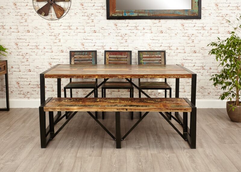 Baumhaus Urban Chic Large Dining Bench The Home and Office Stores