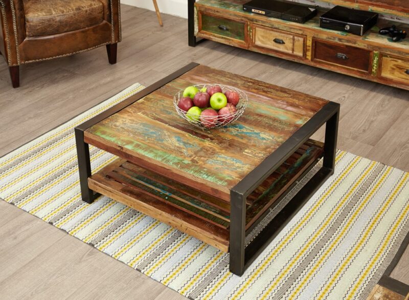 Baumhaus Urban Chic Square Coffee Table The Home and Office Stores