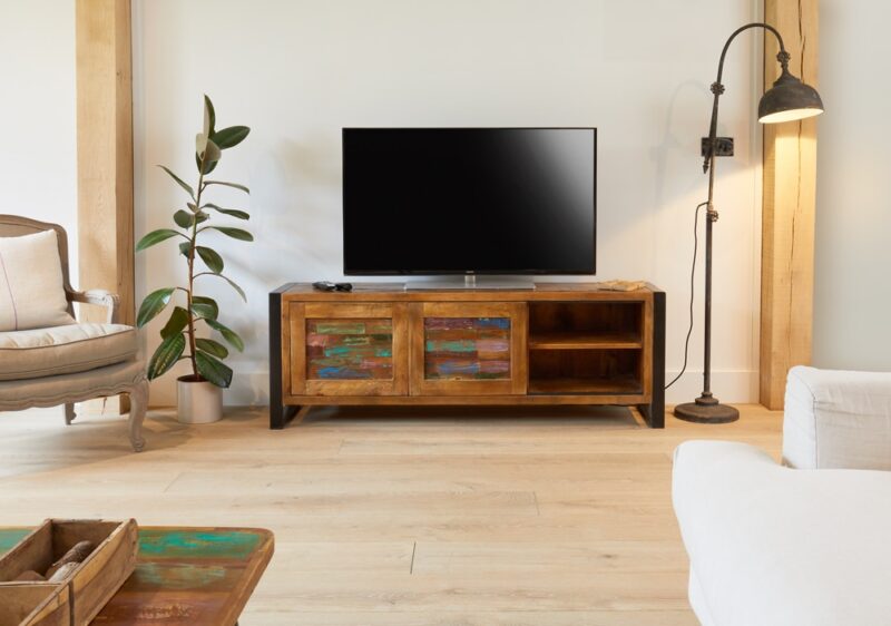 Baumhaus Urban Chic Widescreen Television Cabinet The Home and Office Stores