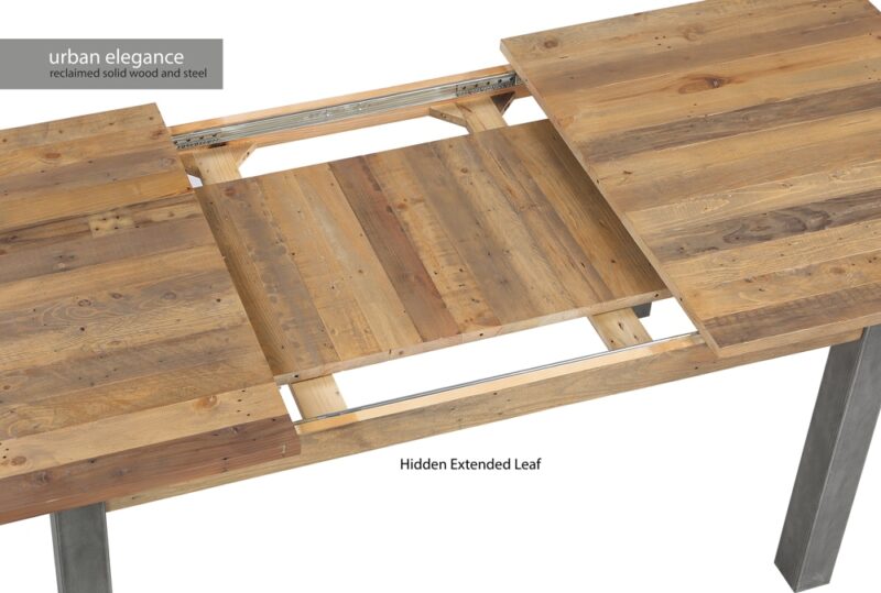Baumhaus Urban Elegance Reclaimed Extending Dining Table The Home and Office Stores