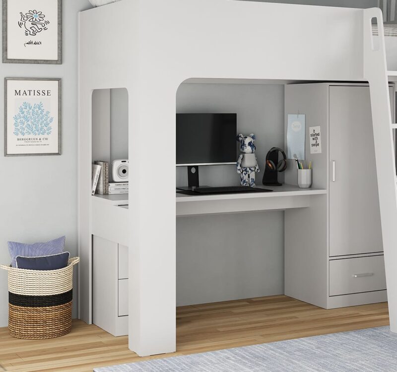 Flintshire Furniture Eden Grey High Sleeper Bed The Home and Office Stores
