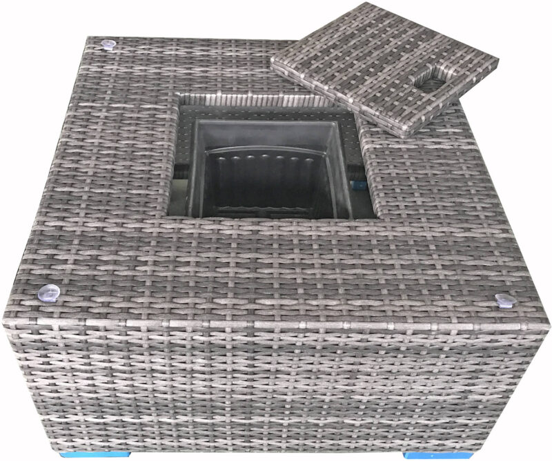Signature Weave Georgia Grey Corner Sofa Ice Bucket Coffee Table Set The Home and Office Stores