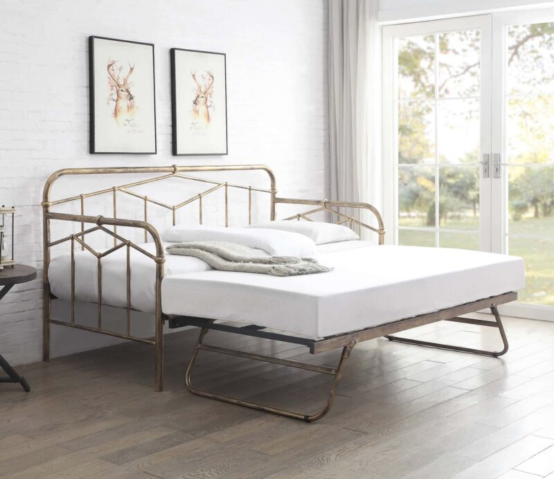 Flintshire Furniture Axton Daybed Antique Bronze The Home and Office Stores