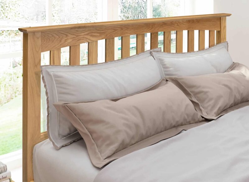 Flintshire Furniture Gladstone Natural Oak Bed The Home and Office Stores