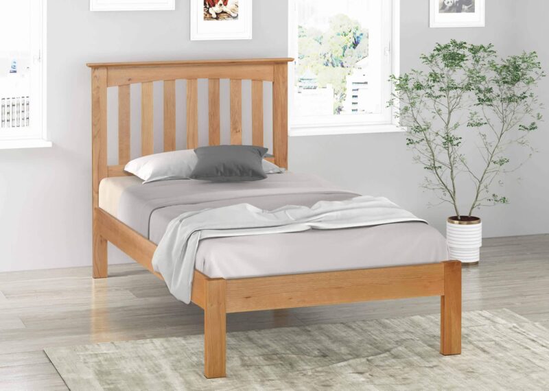 Flintshire Furniture Gladstone Natural Oak Bed The Home and Office Stores