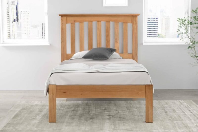 Flintshire Furniture Gladstone Natural Oak Bed The Home and Office Stores