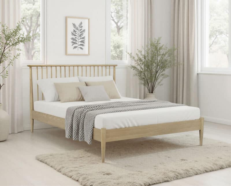 flintshire furniture grosvenor light oak bed