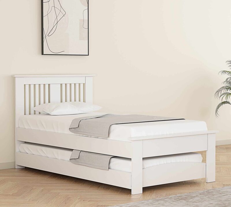 Flintshire Furniture Hendre Guest Bed White The Home and Office Stores