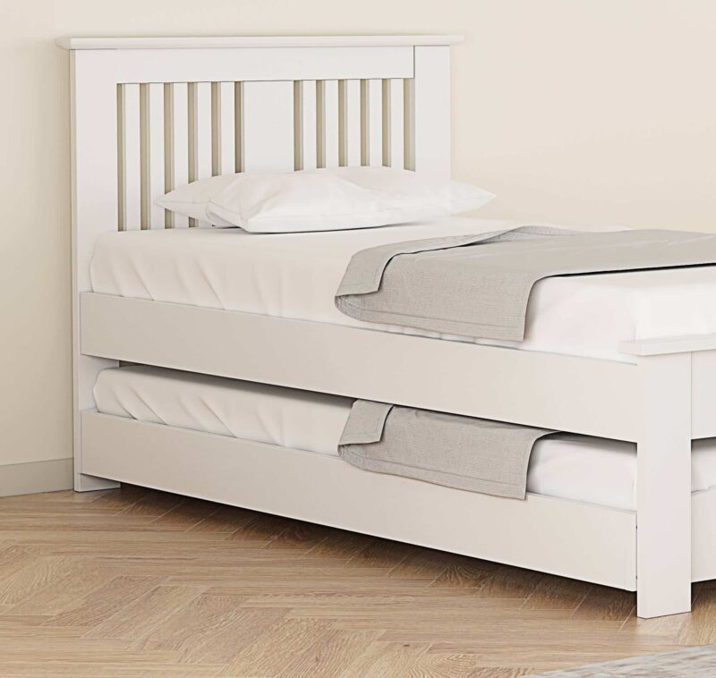 Flintshire Furniture Hendre Guest Bed White The Home and Office Stores