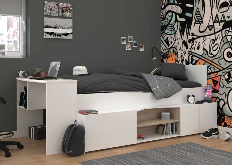 Parisot Cleo Cabin Bed with Desk The Home and Office Stores