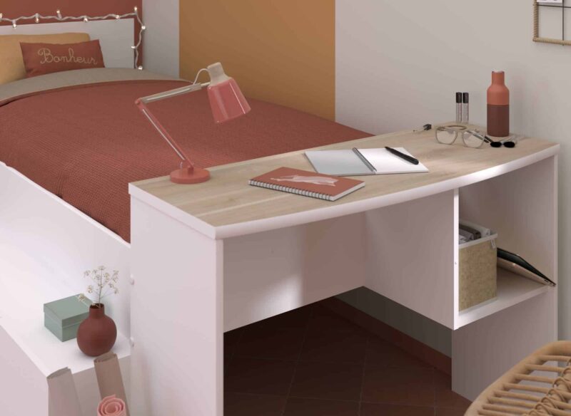 Parisot Cleo Cabin Bed with Desk The Home and Office Stores