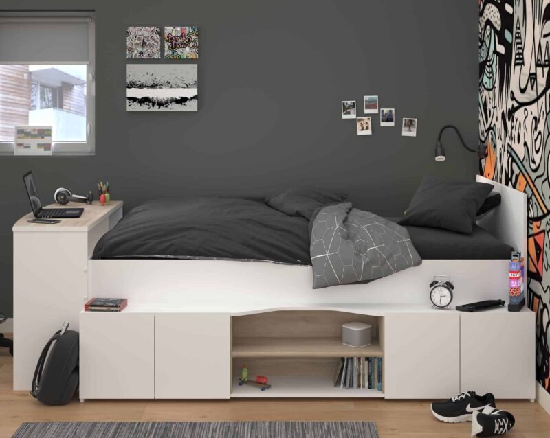 Parisot Cleo Cabin Bed with Desk The Home and Office Stores