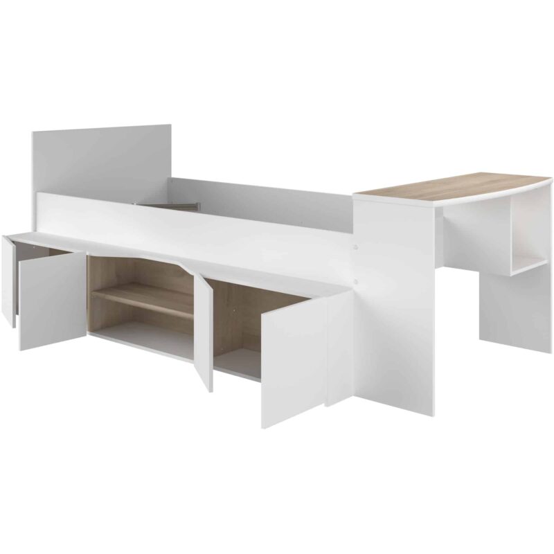 Parisot Cleo Cabin Bed with Desk The Home and Office Stores