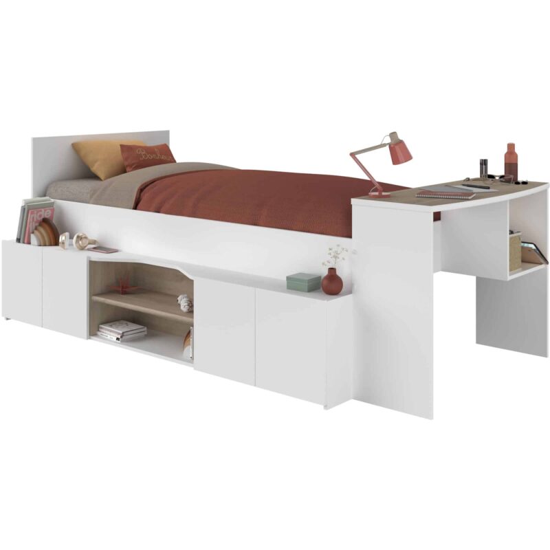Parisot Cleo Cabin Bed with Desk The Home and Office Stores