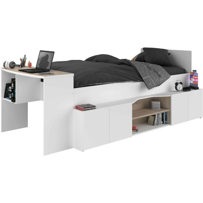 Parisot Cleo Cabin Bed with Desk The Home and Office Stores
