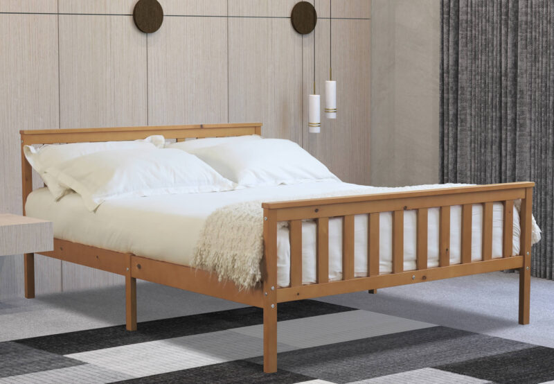 Flintshire Furniture Marnel Oak Wooden Bed The Home and Office Stores