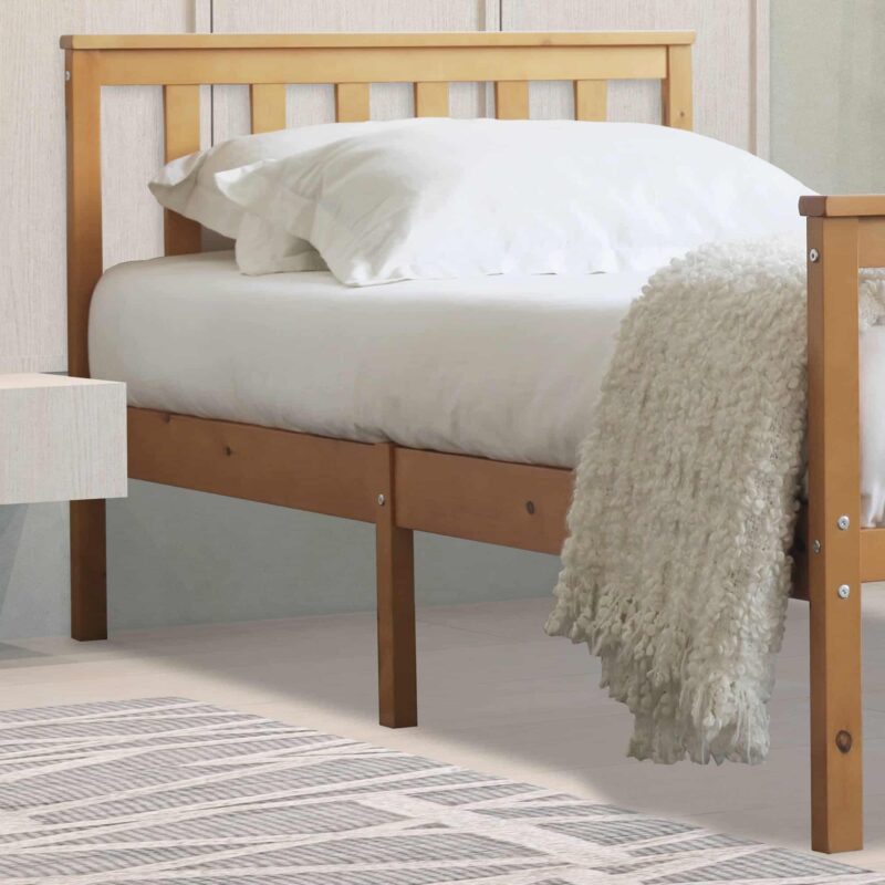 Flintshire Furniture Marnel Oak Wooden Bed The Home and Office Stores