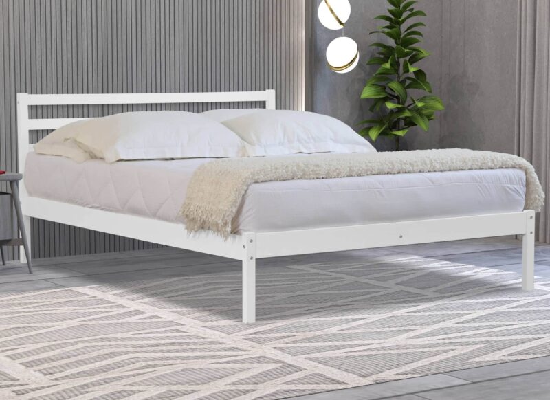 Flintshire Furniture Maxwell White Wooden Bed The Home and Office Stores