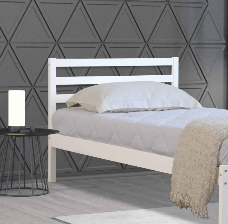 Flintshire Furniture Maxwell White Wooden Bed The Home and Office Stores