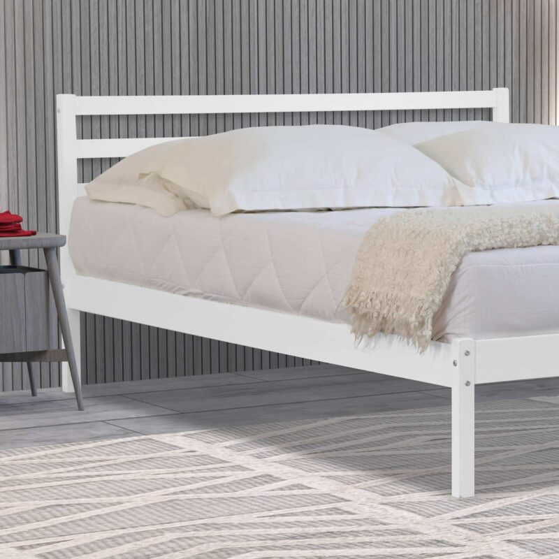 Flintshire Furniture Maxwell White Wooden Bed The Home and Office Stores