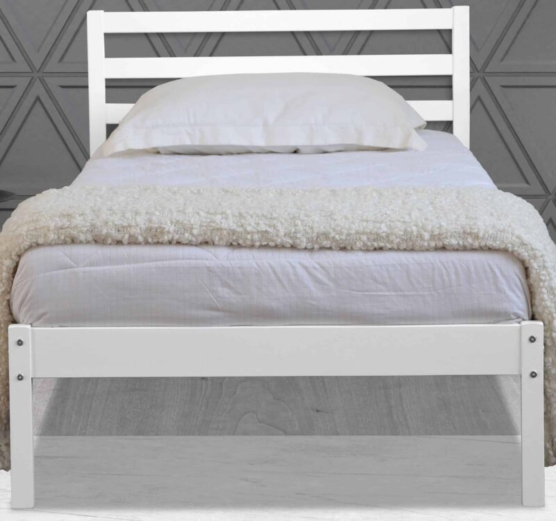 Flintshire Furniture Maxwell White Wooden Bed The Home and Office Stores