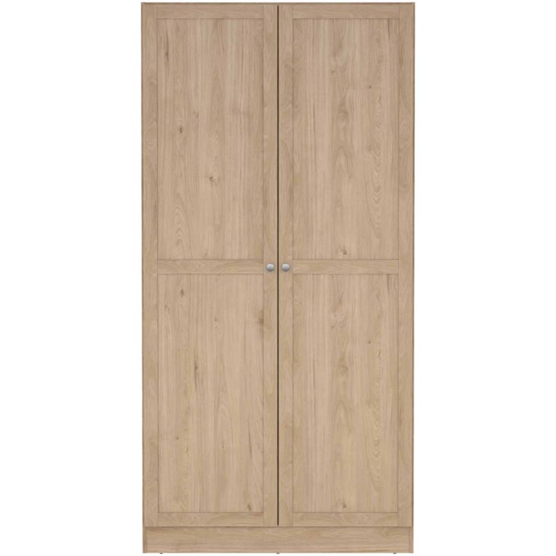 Furniture To Go Brande Oak 2 Door Wardrobe The Home and Office Stores