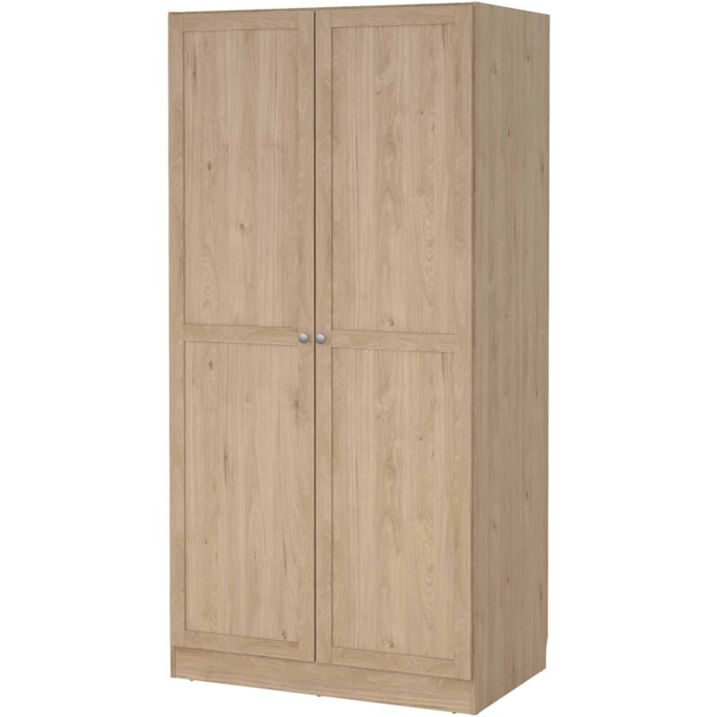 Furniture To Go Brande Oak 2 Door Wardrobe The Home and Office Stores