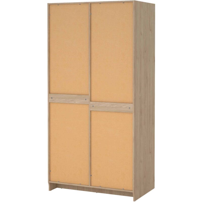 Furniture To Go Brande Oak 2 Door Wardrobe The Home and Office Stores